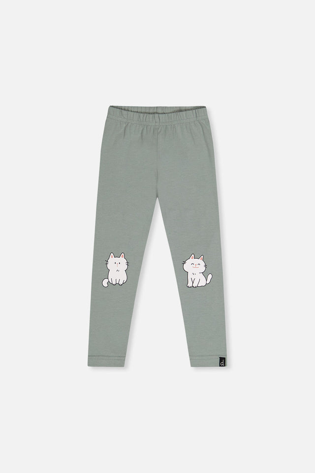 Organic Cotton Leggings Sage Green-0