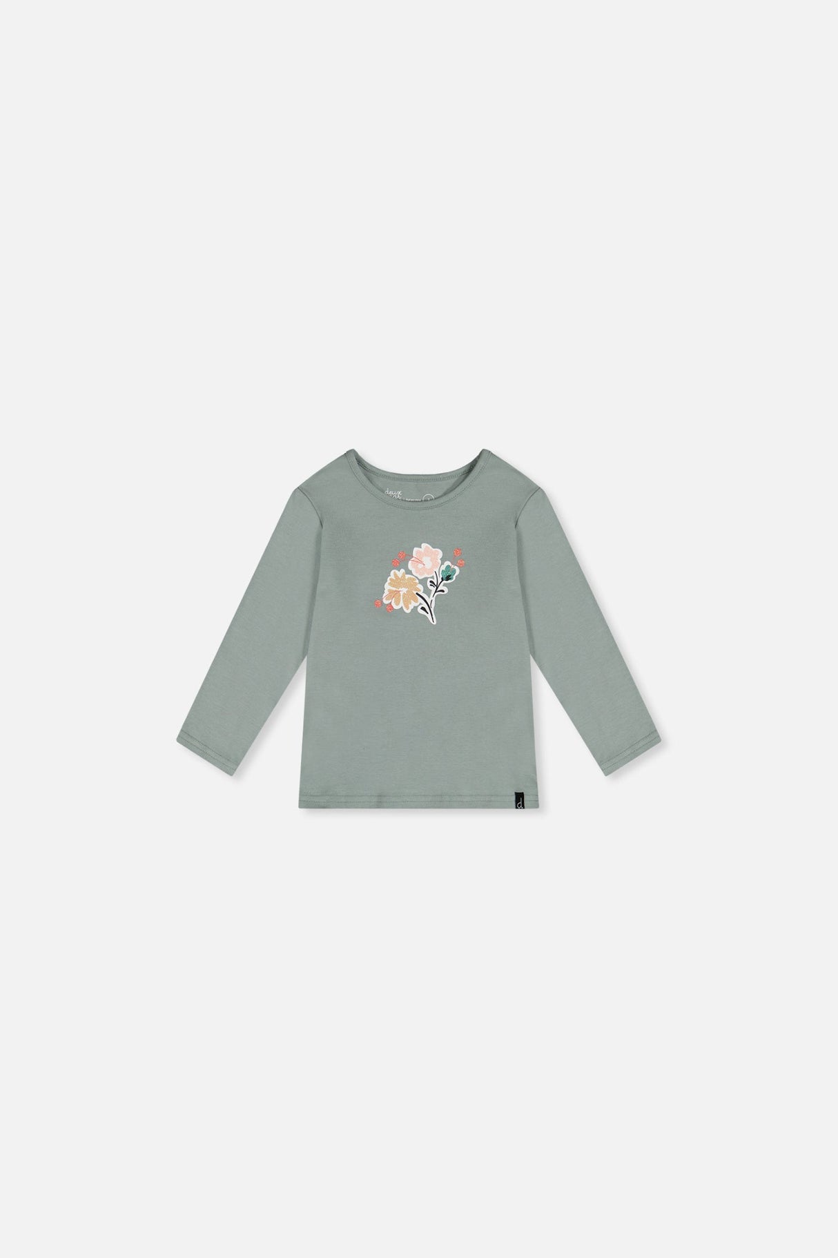 Baby Organic Cotton Long Sleeve T-Shirt Sage Green-0