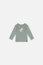 Baby Organic Cotton Long Sleeve T-Shirt Sage Green-0