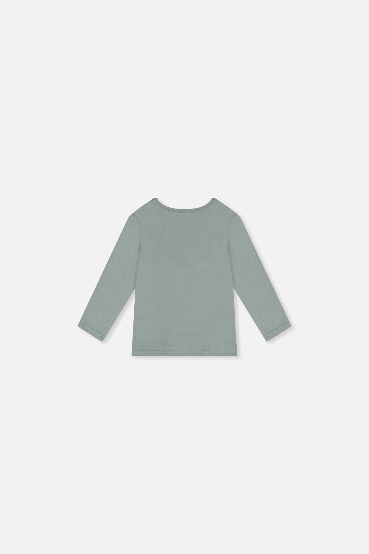 Baby Organic Cotton Long Sleeve T-Shirt Sage Green-1