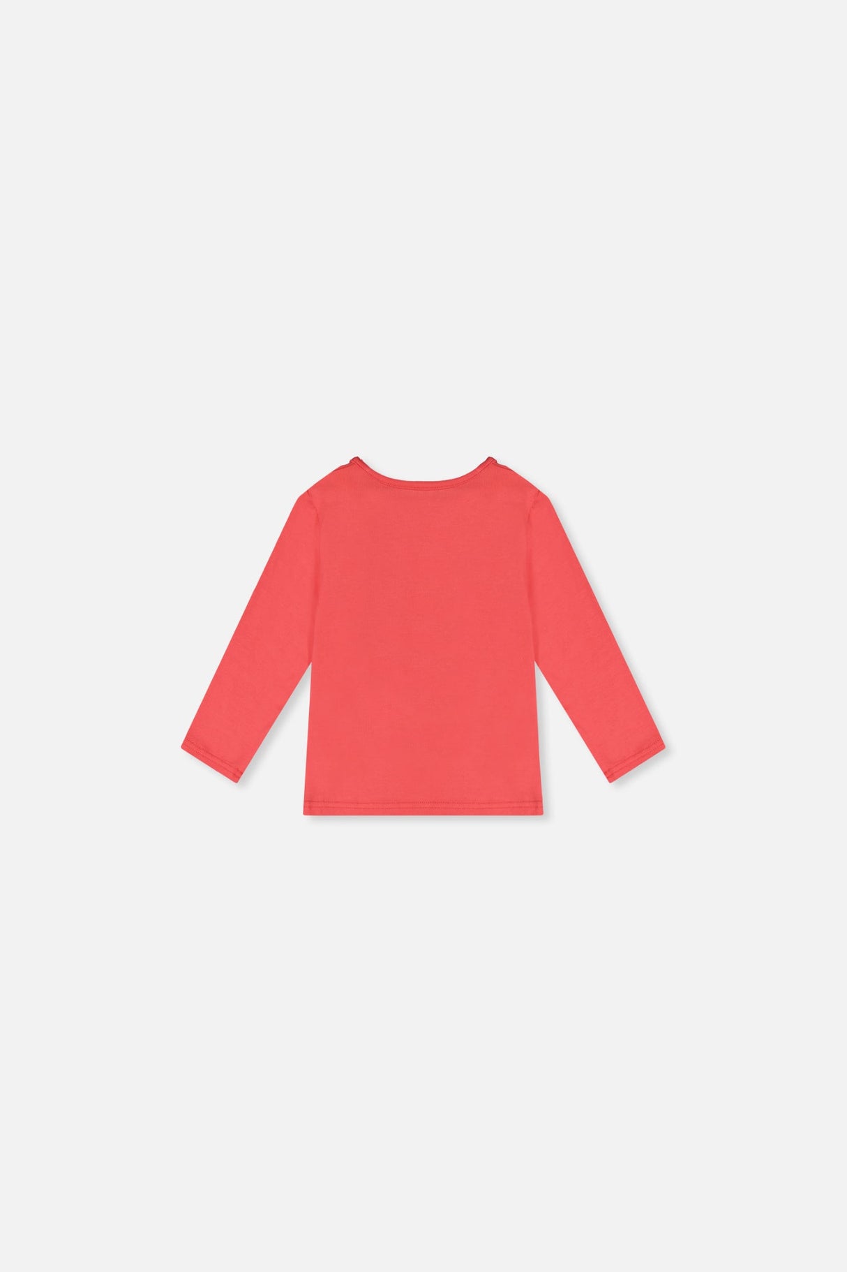 Baby Organic Cotton Long Sleeve T-Shirt Coral Pink-1