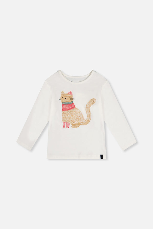 Organic Cotton Long Sleeve T-Shirt Off-White-0