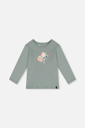 Organic Cotton Long Sleeve T-Shirt Sage Green-0