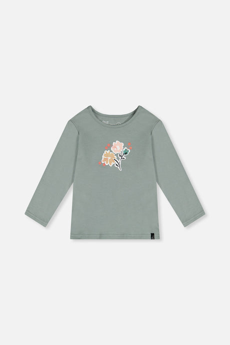 Organic Cotton Long Sleeve T-Shirt Sage Green-0