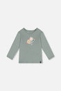 Organic Cotton Long Sleeve T-Shirt Sage Green-0