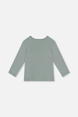 Organic Cotton Long Sleeve T-Shirt Sage Green-2