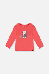 Organic Cotton Long Sleeve T-Shirt Coral Pink-0
