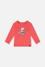Organic Cotton Long Sleeve T-Shirt Coral Pink-0