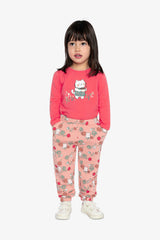 Organic Cotton Long Sleeve T-Shirt Coral Pink-1
