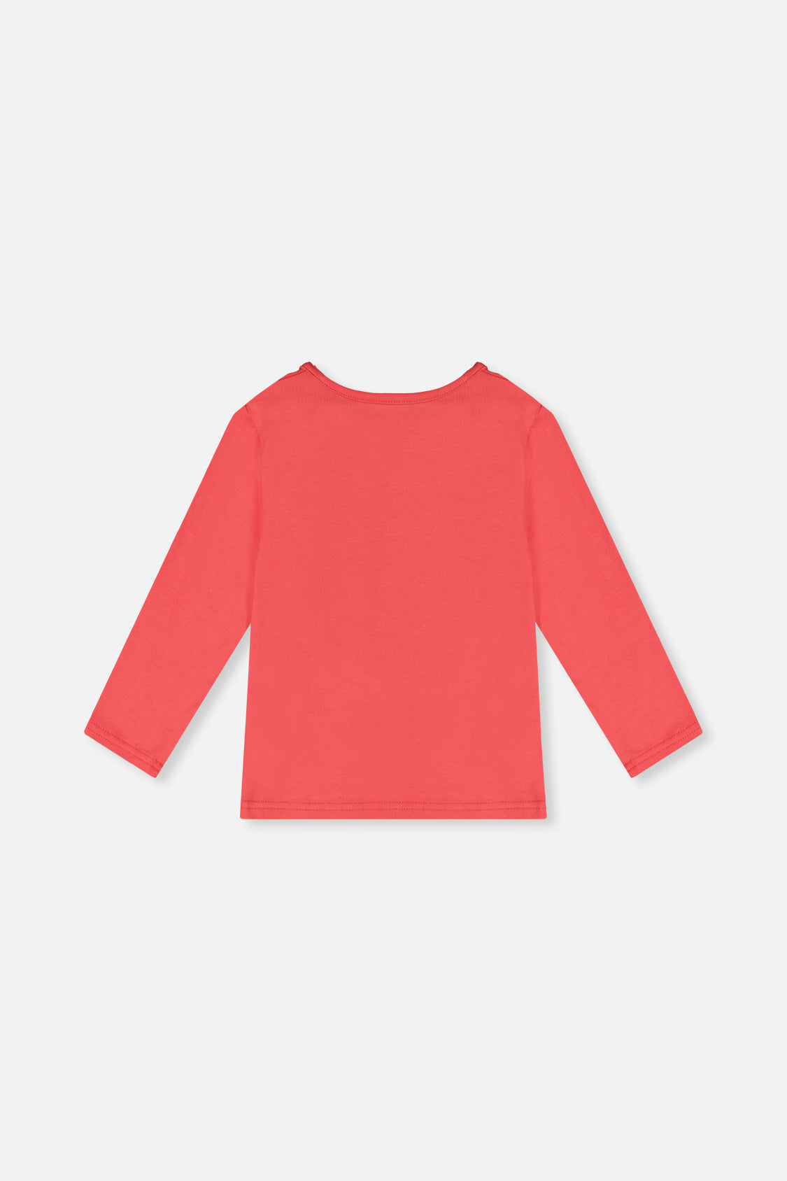 Organic Cotton Long Sleeve T-Shirt Coral Pink-2