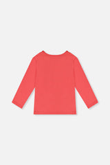 Organic Cotton Long Sleeve T-Shirt Coral Pink-2
