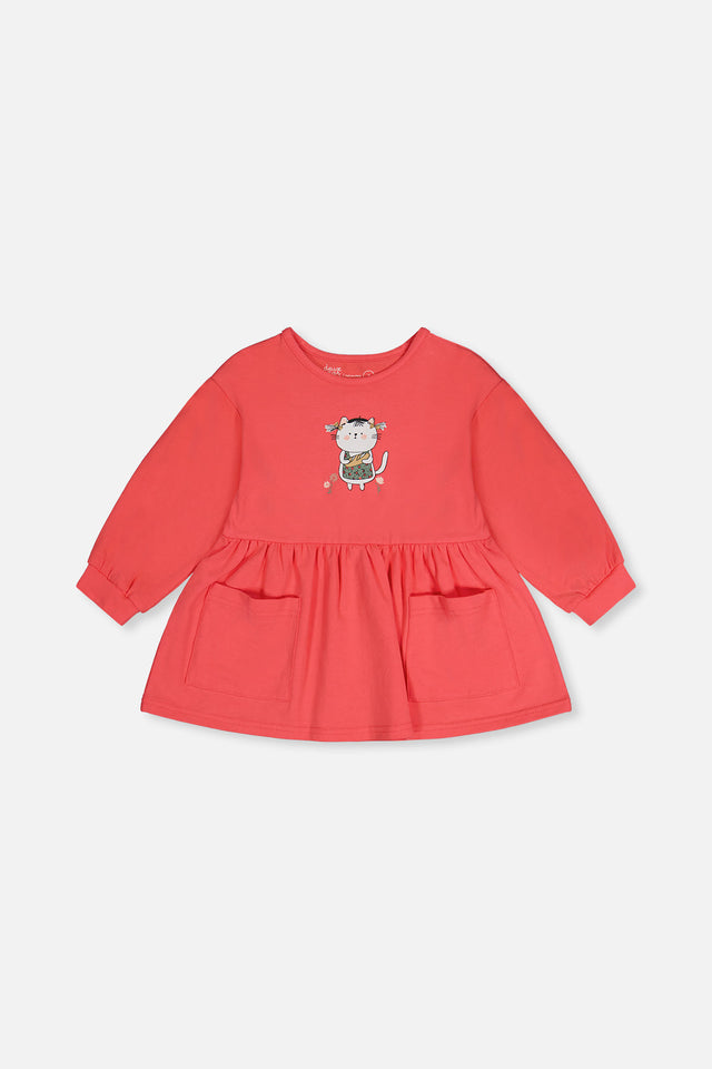 Organic Cotton Tunic Coral Pink-0