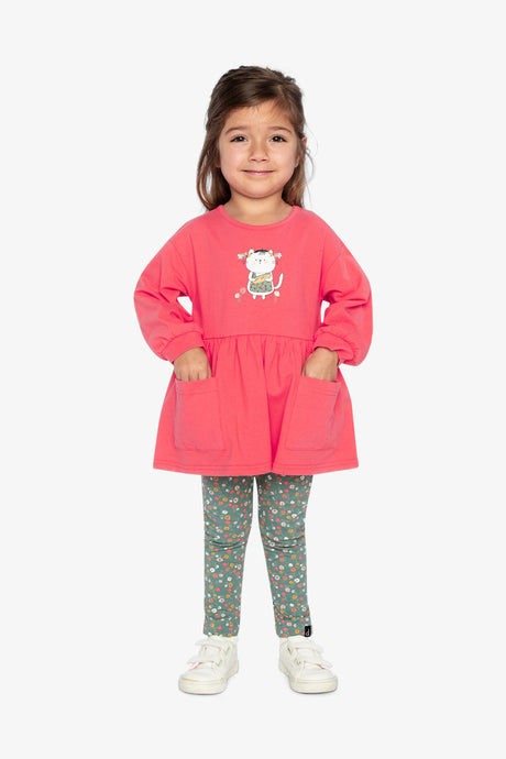 Organic Cotton Tunic Coral Pink-1