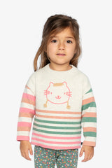 Knitted Stripe Sweater Off-White-2