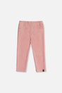 Stretch Velour Treggings Pale Dusty Pink-0