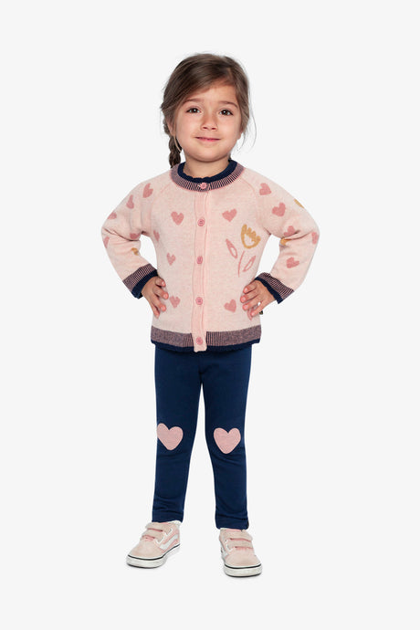 Leggings Royal Blue And Pink-1