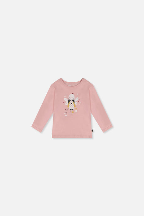 Baby Organic Cotton T-Shirt Pale Dusty Pink-0