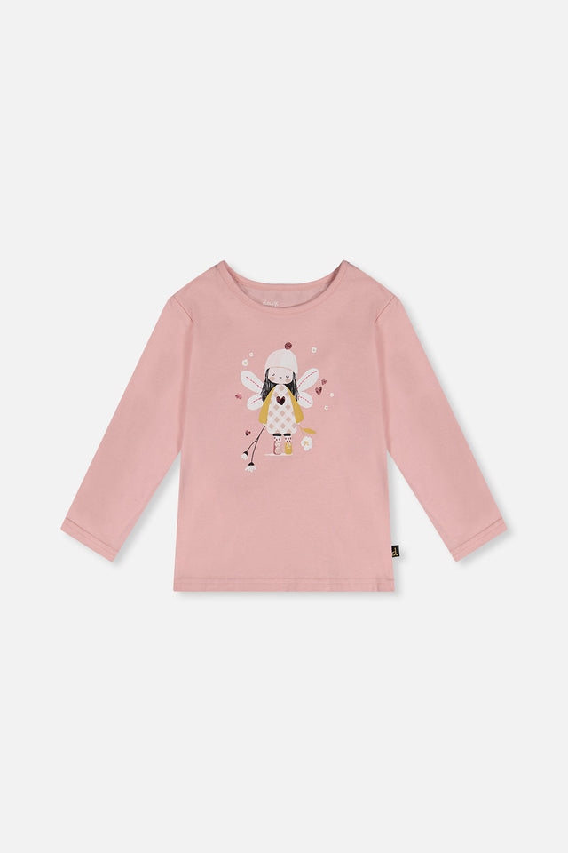 Organic Cotton T-Shirt Pale Dusty Pink-0