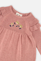 Knitted Dress Pink-4