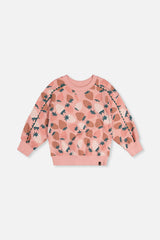 Sweatshirt Pink Strawberry Print-0