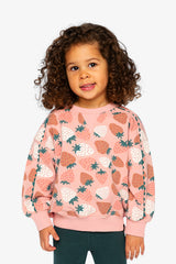 Sweatshirt Pink Strawberry Print-1