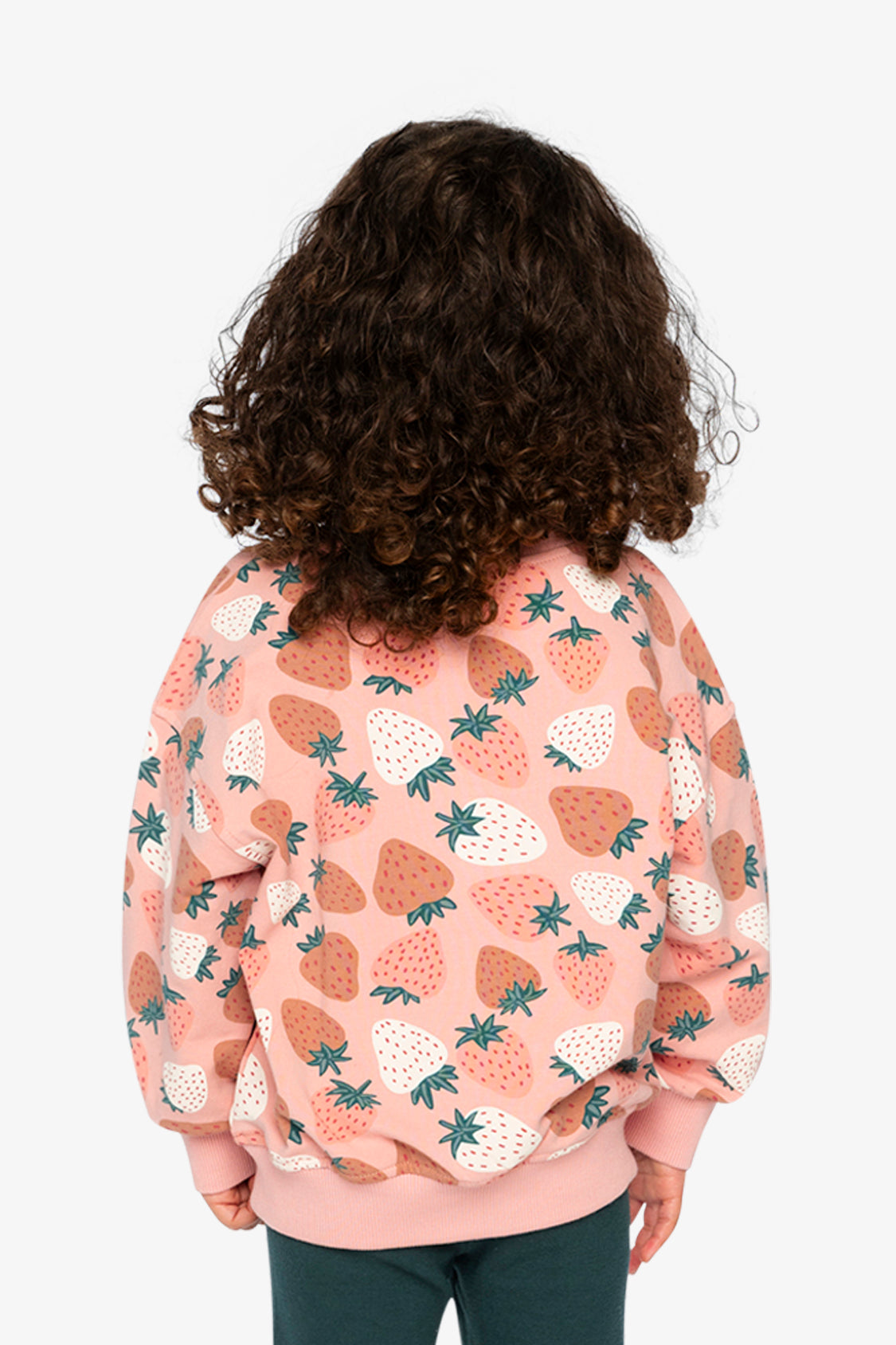 Sweatshirt Pink Strawberry Print-3