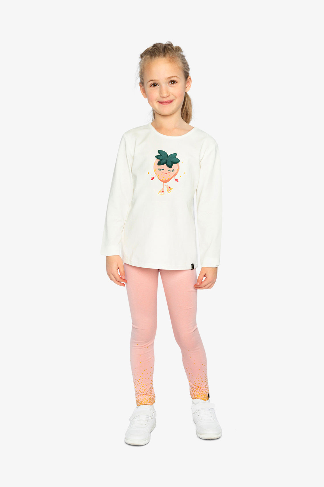 Organic Cotton Leggings Pale Dusty Pink-4