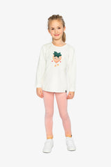 Organic Cotton Leggings Pale Dusty Pink-4