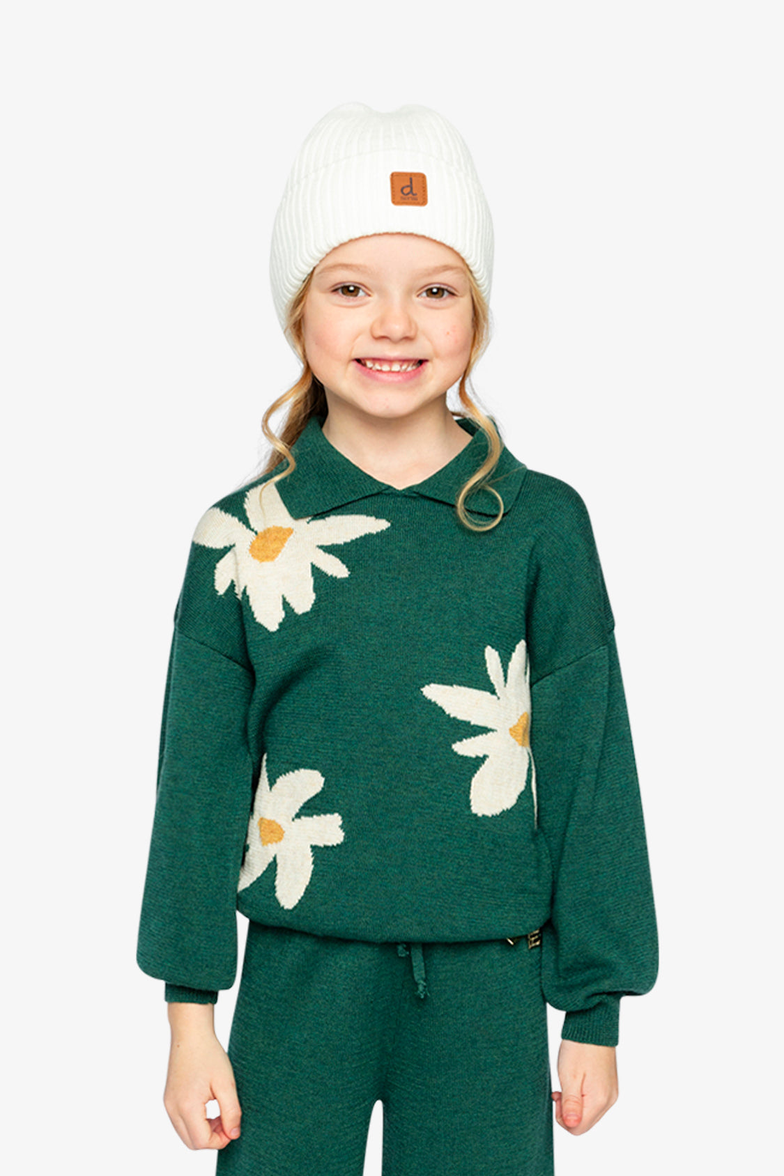 Knitted Sweater Jasper Printed Green-3