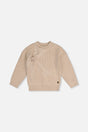 Sweater With Bow Beige-0