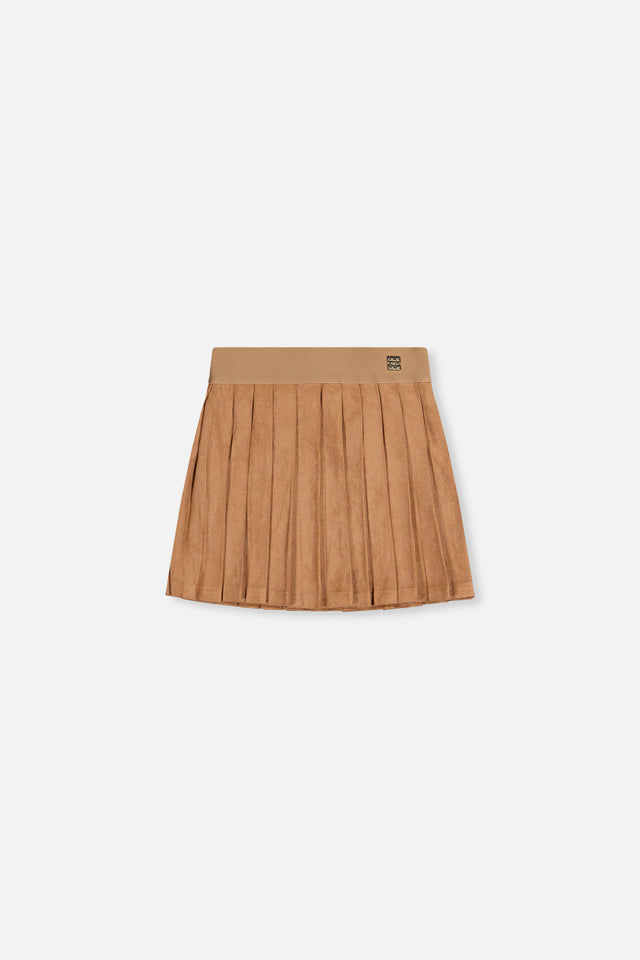 Pleated Skirt Brown-0