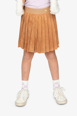 Pleated Skirt Brown-1