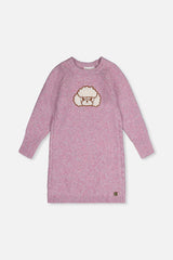Poodle Knit Dress Lavender-0