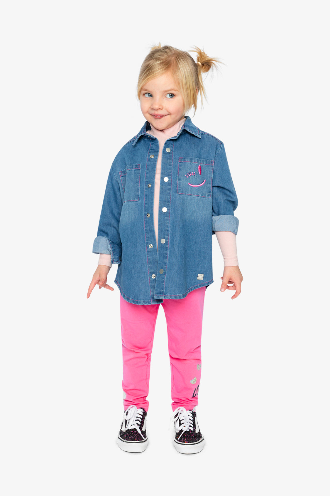Deux par Deux Denim Shirt Navy Blue