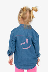 Deux par Deux Denim Shirt Navy Blue