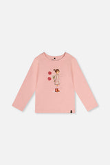 Organic Cotton Jersey T-Shirt Pale Dusty Pink-0