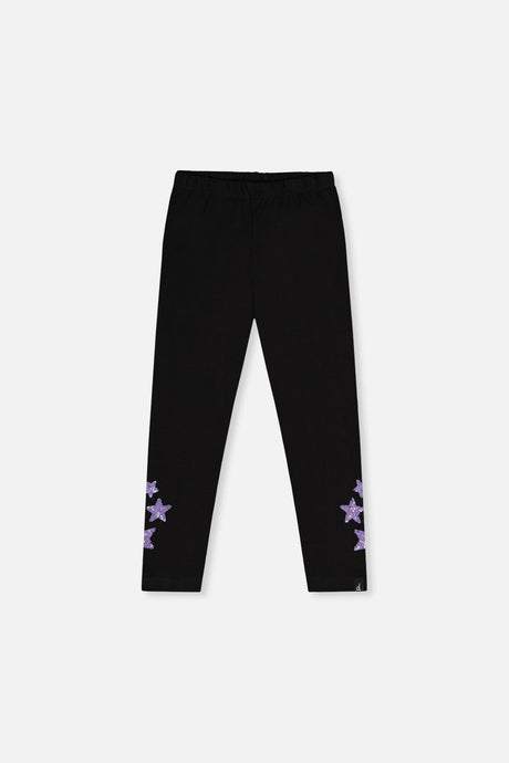 Organic Cotton Jersey Leggings Black-0