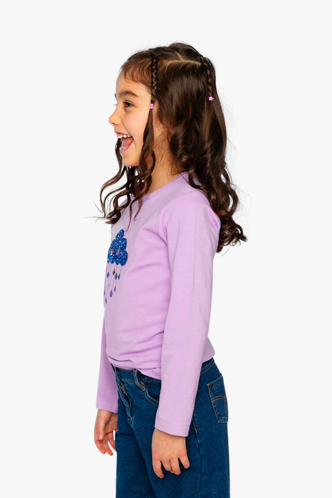 Organic Cotton Jersey T-Shirt Violet-2