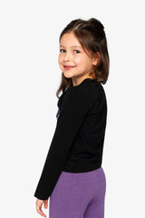 Organic Cotton Jersey T-Shirt Black And Mauve-4