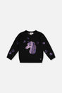 Knitted Sweater Black And Mauve-0