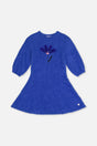 Hairy Knitted Dress Royal Blue-0