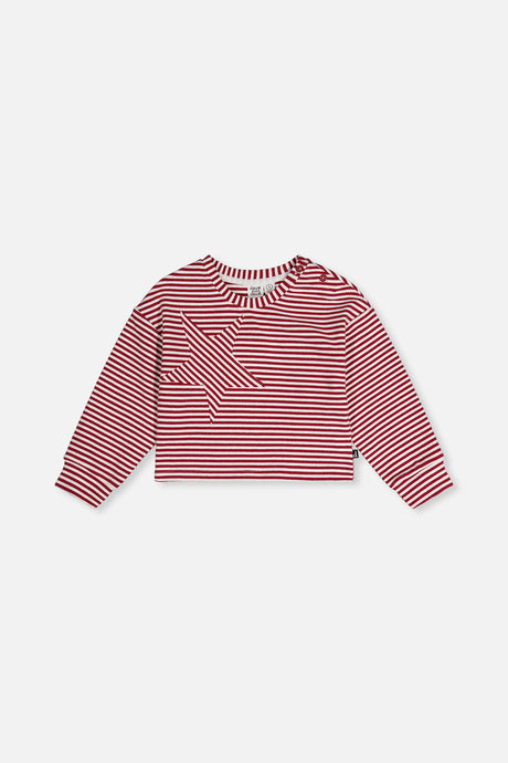 Soft Jersey Top Red And White Stripes-0