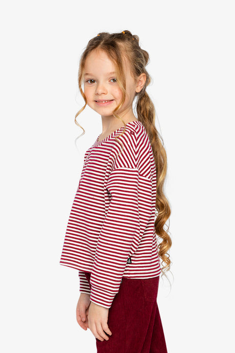 Soft Jersey Top Red And White Stripes-2