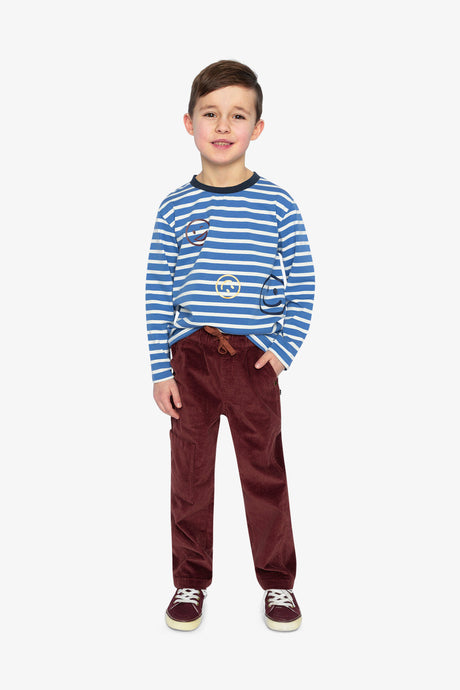 Long Sleeve T-Shirt Blue And White Stripes-4