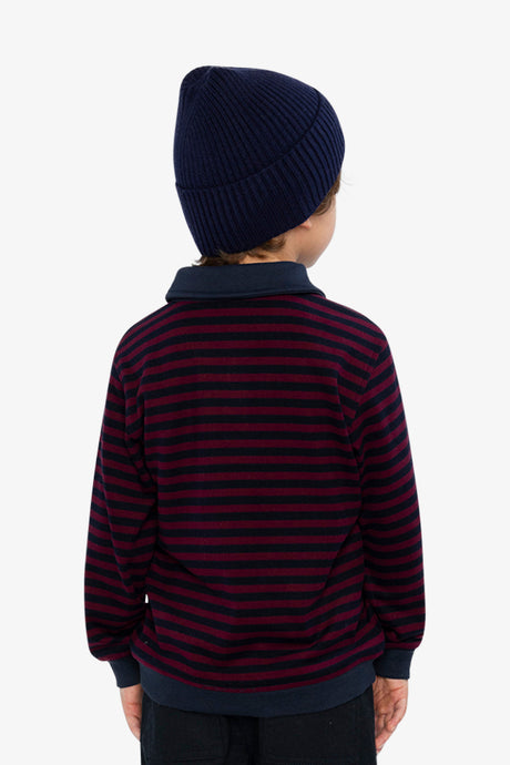 Brushed Jersey Top Red And Blue Stripes-3
