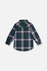 Plaid Shirt Blue And Green-3