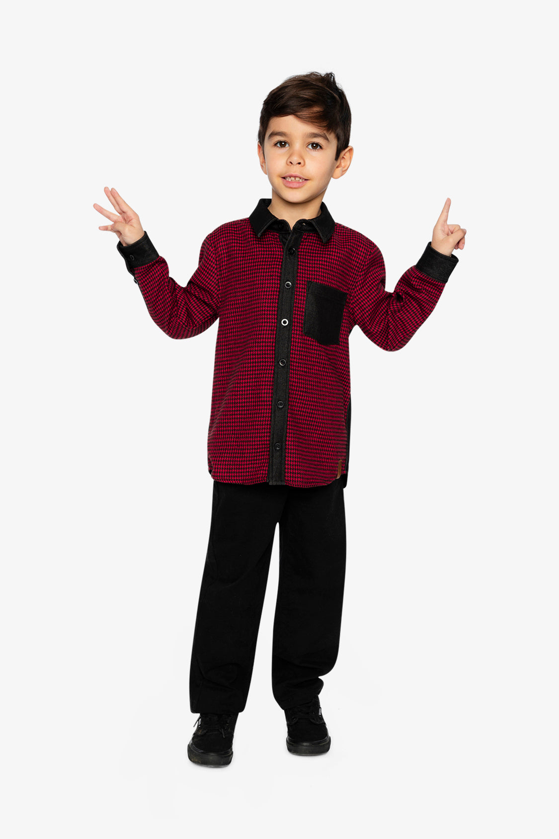 Stretch Denim Pants Black-4