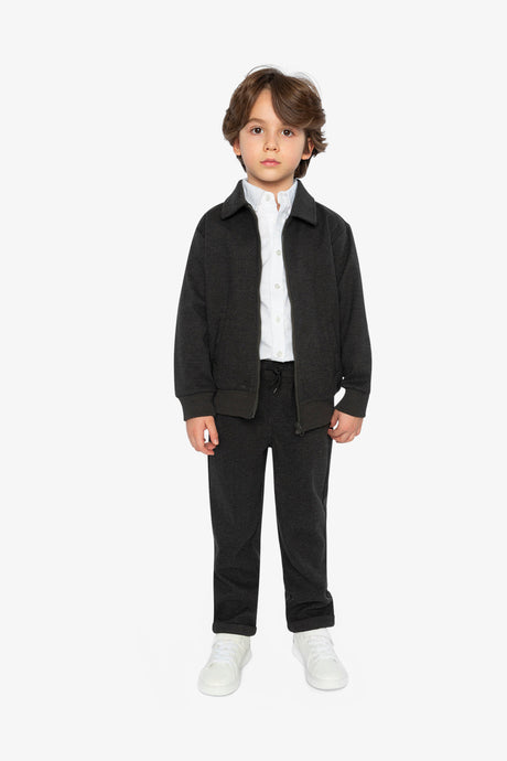 Stretch Twill Pants Black-4