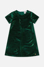 Short Sleeve A Line Dress Green Forest-0