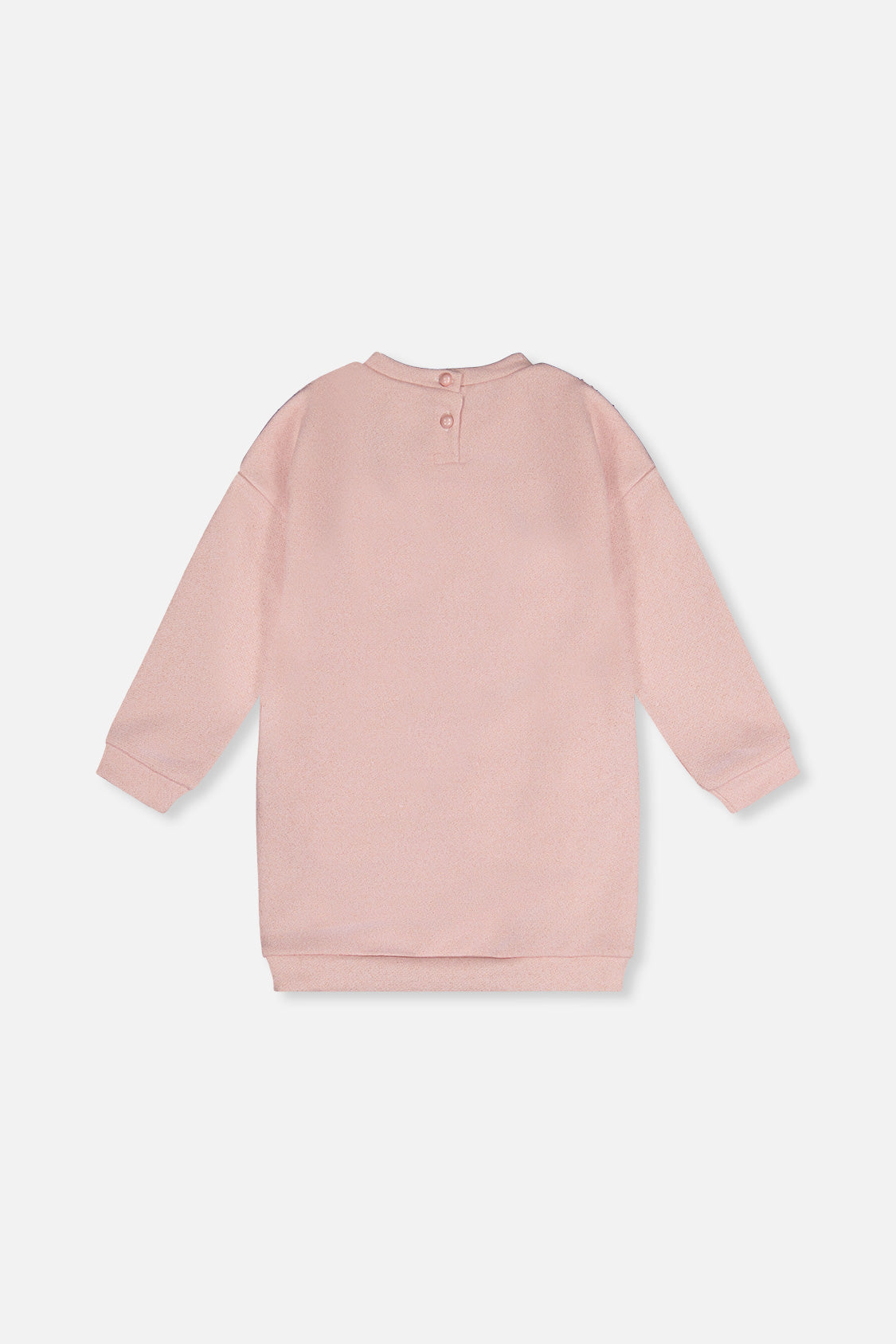 Sweatshirt Dress With Sequins Dusty Pink-4